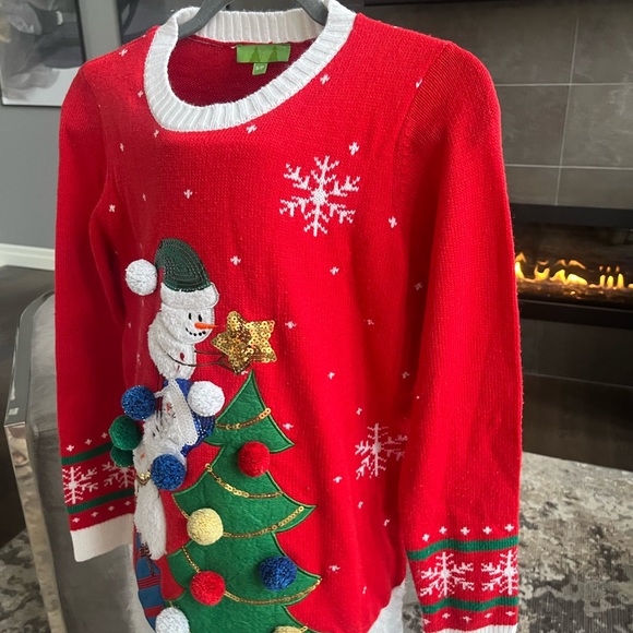 Cutest 🎄☃️cuddly ugly Christmas sweater 🎄☃️size small ☃️❄️🎄 - Picture 13 of 14